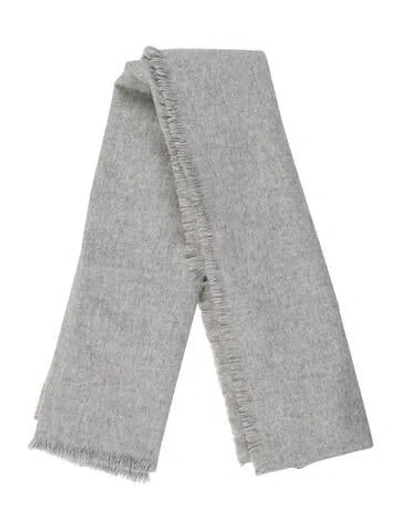 Pre-owned Tibi Wool Printed Scarf In Gray