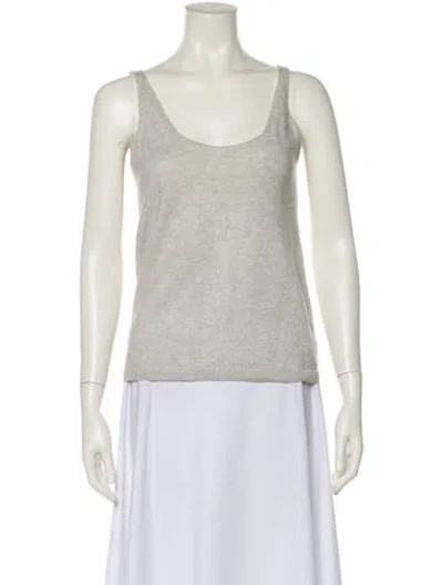Pre-owned Tibi Wool Scoop Neck Sweater In Neutral