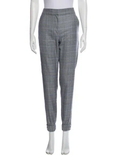 Pre-owned Tibi Wool Skinny Leg Pants In Gray