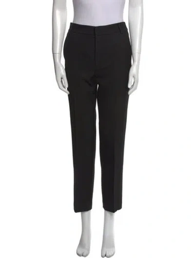 Pre-owned Tibi Wool Straight Leg Pants In Black
