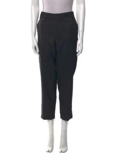 Pre-owned Tibi Wool Straight Leg Pants In Black