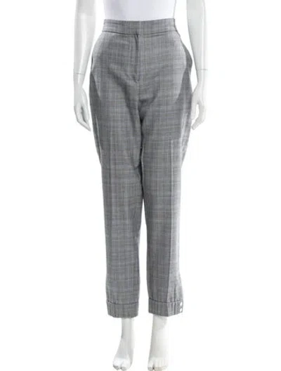 Pre-owned Tibi Wool Straight Leg Pants In Blue