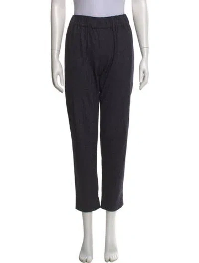 Pre-owned Tibi Wool Straight Leg Pants In Blue