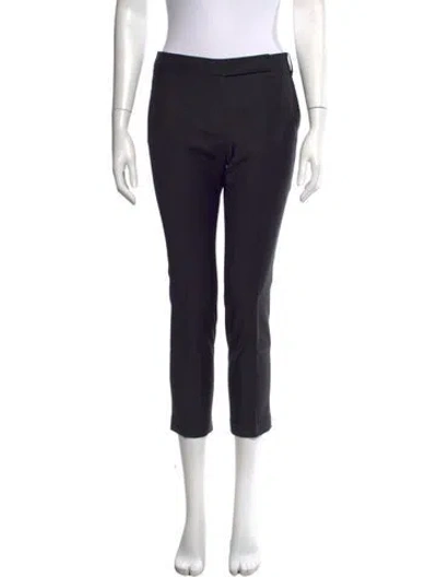 Pre-owned Tibi Wool Straight Leg Pants In Blue