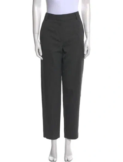 Pre-owned Tibi Wool Straight Leg Pants In Gray