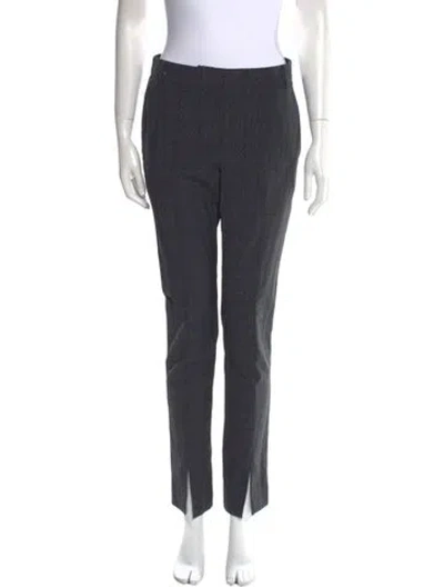 Pre-owned Tibi Wool Straight Leg Pants In Gray