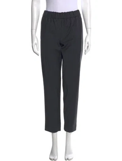 Pre-owned Tibi Wool Straight Leg Pants In Gray
