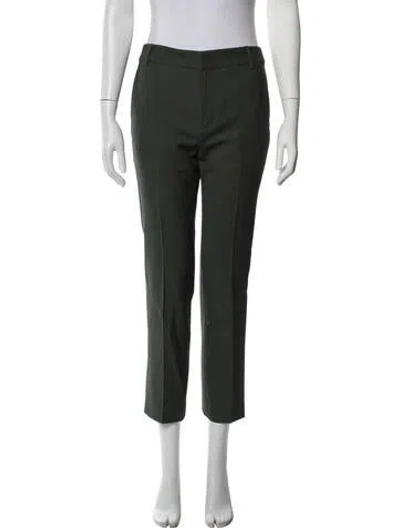 Pre-owned Tibi Wool Straight Leg Pants In Grey