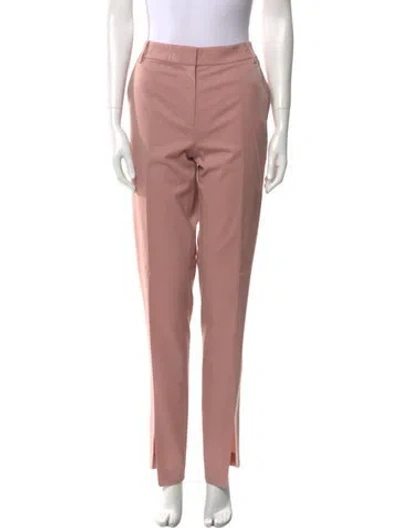 Pre-owned Tibi Wool Straight Leg Pants In Pink