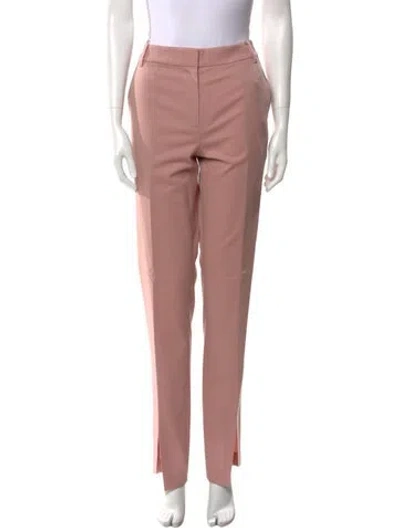 Pre-owned Tibi Wool Straight Leg Pants In Pink