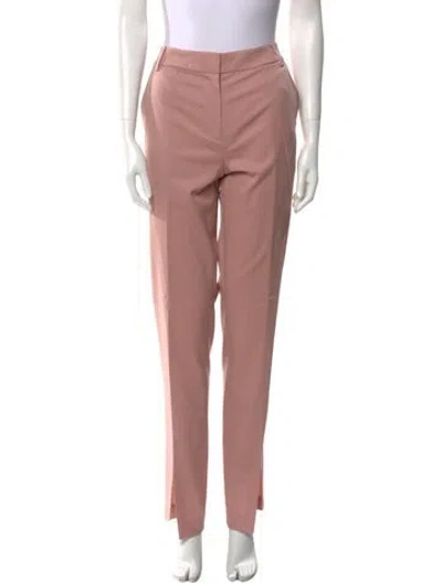 Pre-owned Tibi Wool Straight Leg Pants In Pink