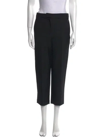 Pre-owned Tibi Wool Straight Leg Pants W/ Tags In Black