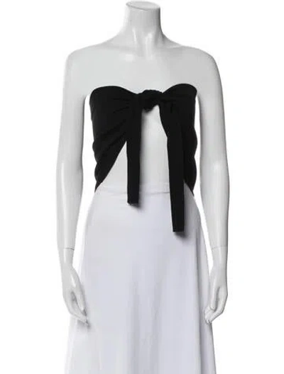 Pre-owned Tibi Wool Strapless Crop Top W/ Tags In White