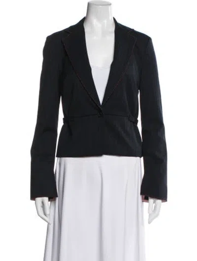 Pre-owned Tibi Wool Striped Blazer In Multi