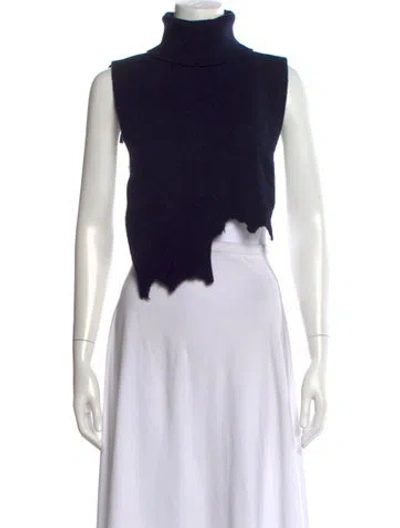 Pre-owned Tibi Wool Turtleneck Sweater In Black