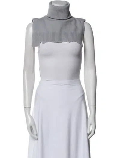Pre-owned Tibi Wool Turtleneck Sweater In Blue