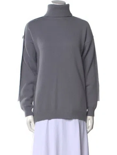 Pre-owned Tibi Wool Turtleneck Sweater In Gray