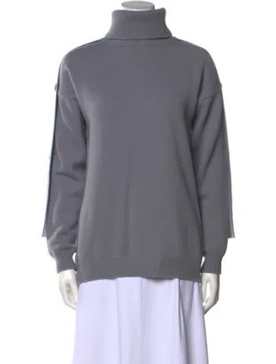 Pre-owned Tibi Wool Turtleneck Sweater In Gray