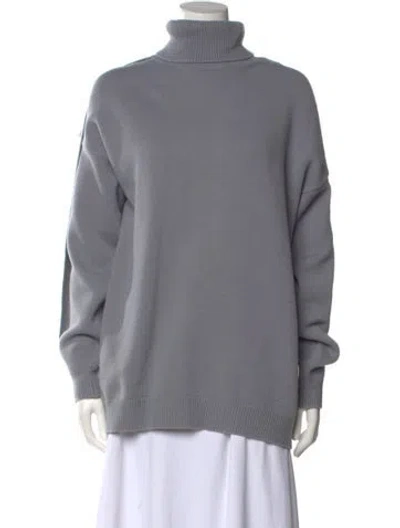 Pre-owned Tibi Wool Turtleneck Sweater In Gray