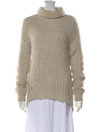 Pre-owned Tibi Wool Turtleneck Sweater In Neutral