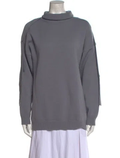 Pre-owned Tibi Wool Turtleneck Sweater In Purple