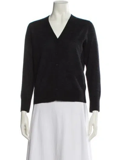 Pre-owned Tibi Wool V-neck Sweater In Black