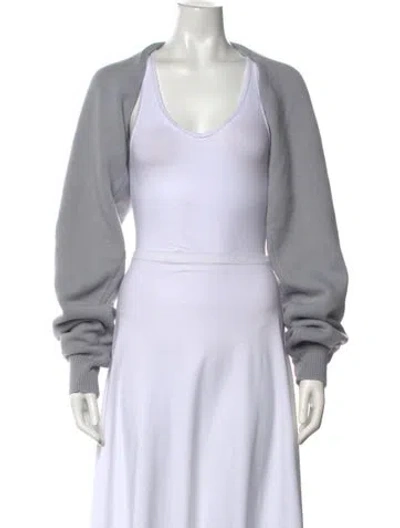 Pre-owned Tibi Wool V-neck Sweater In Blue