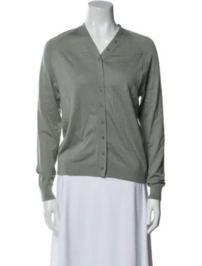 Pre-owned Tibi Wool V-neck Sweater In Gray