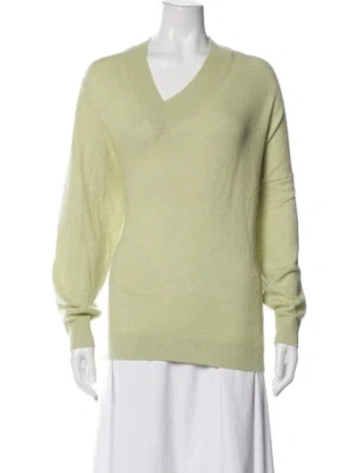 Pre-owned Tibi Wool V-neck Sweater In Green