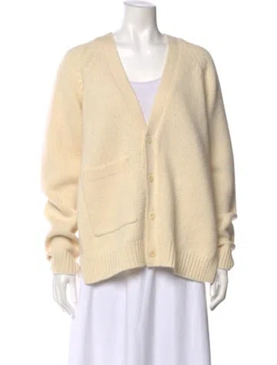 Pre-owned Tibi Wool V-neck Sweater In Neutral