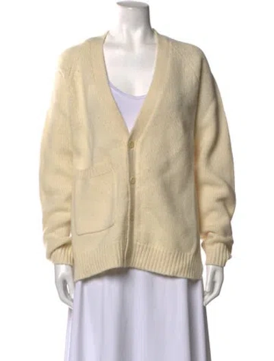 Pre-owned Tibi Wool V-neck Sweater In Neutrals