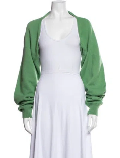 Pre-owned Tibi Wool V-neck Sweater W/ Tags In Green