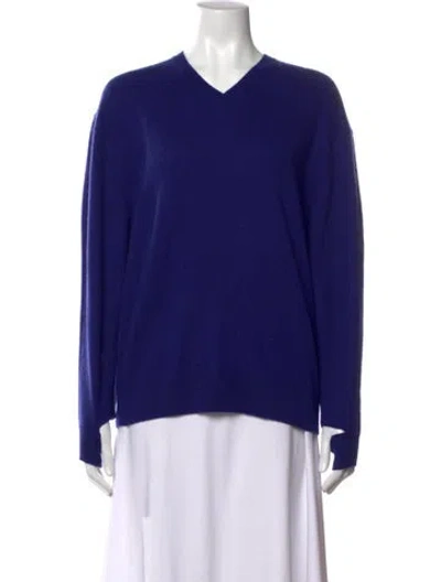 Pre-owned Tibi Wool V-neck Sweater W/ Tags In Purple