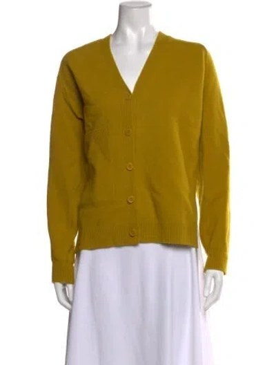 Pre-owned Tibi Wool V-neck Sweater In Yellow