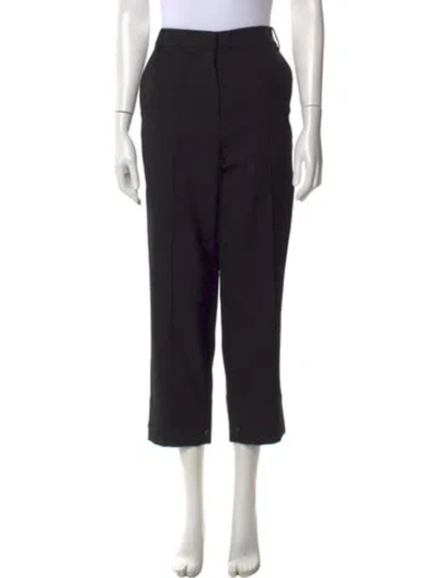 Pre-owned Tibi Wool Wide Leg Pants In Black