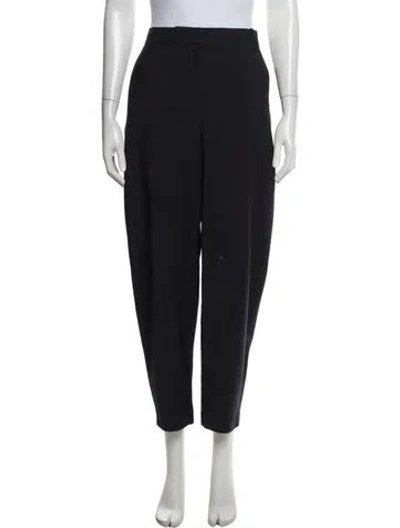 Pre-owned Tibi Wool Wide Leg Pants In Blue