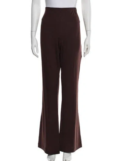 Pre-owned Tibi Wool Wide Leg Pants In Brown