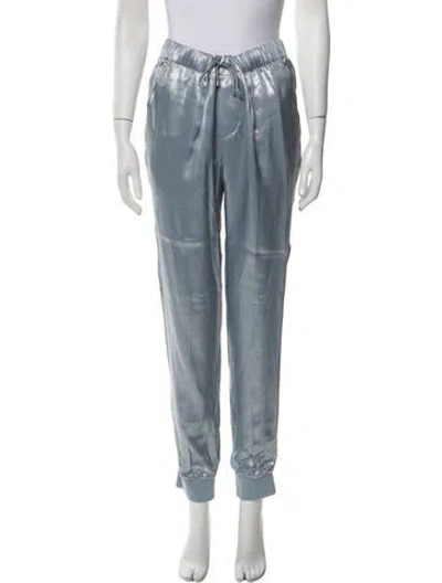 Pre-owned Tibi Wool Wide Leg Pants In Gray