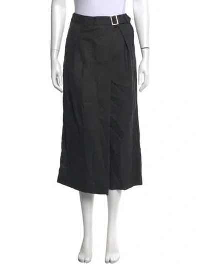 Pre-owned Tibi Wool Wide Leg Pants In Grey