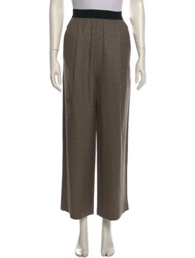 Pre-owned Tibi Wool Wide Leg Pants In Neutral