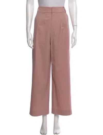 Pre-owned Tibi Wool Wide Leg Pants In Pink