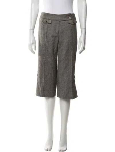 Pre-owned Tibi Wool Wide Leg Pants W/ Tags In Grey