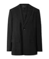 Tibi Woven Blazer In Black
