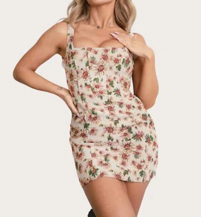 Tic Toc Callie Dress In Beige