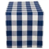 Tickled Pink Design Imports Buffalo Check Table Runner In Blue