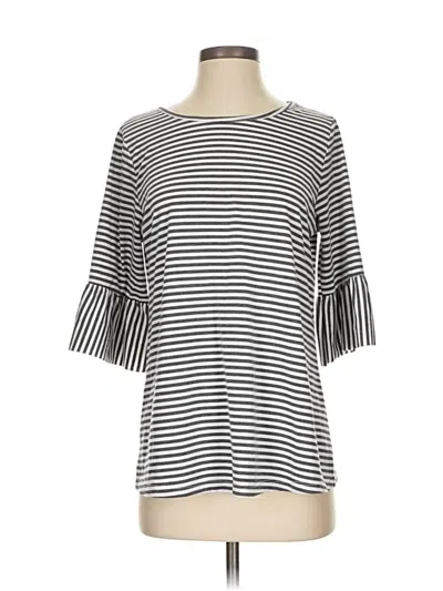 Pre-owned Tickled Teal 3/4 Sleeve T-shirt In Silver