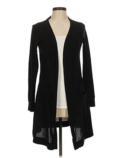 Pre-owned Tickled Teal Cardigan Sweater In Black