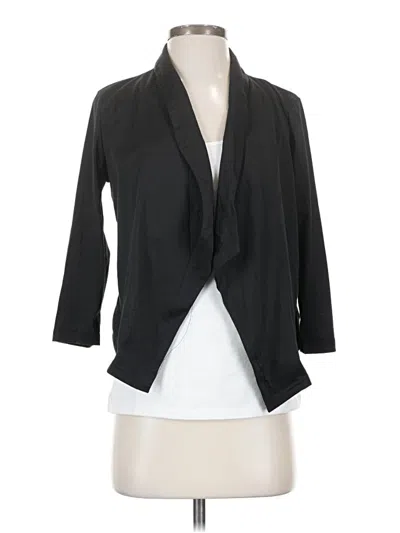 Pre-owned Tickled Teal Cardigan Sweater In Black