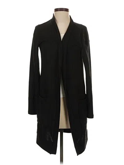 Pre-owned Tickled Teal Cardigan Sweater In Black