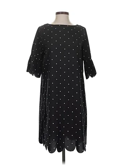 Pre-owned Tickled Teal Casual Dress In Black